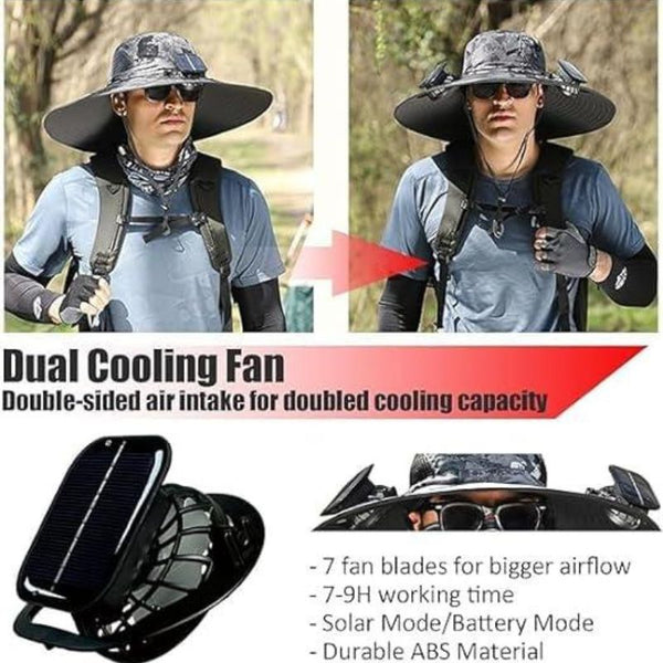 Solar Fan Hat