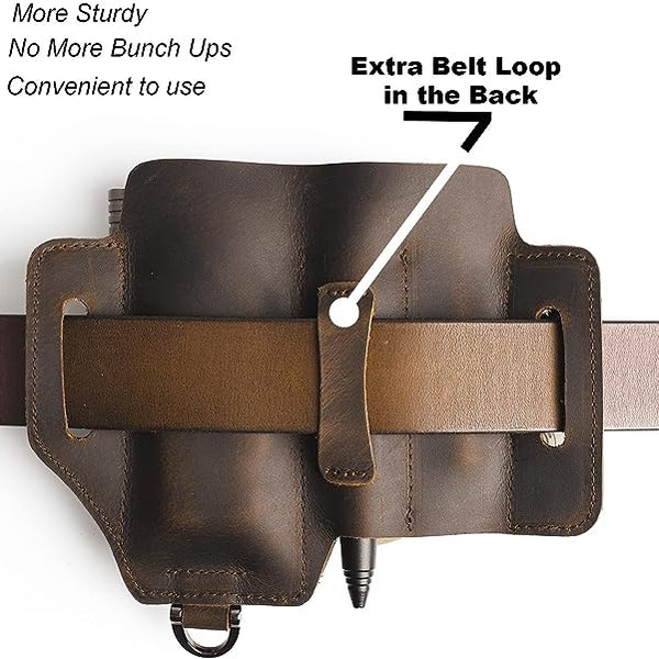 EDC Leather Belt Pouch