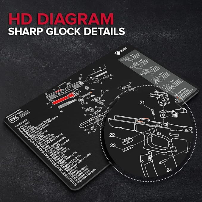 Gun Cleaning Mat for Glock