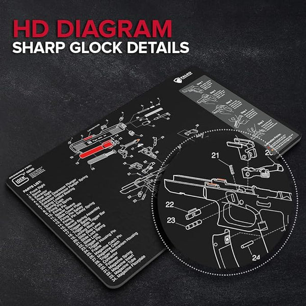 Gun Cleaning Mat for Glock