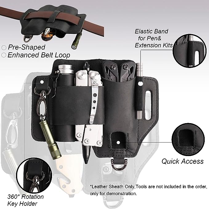 EDC Leather Belt Pouch