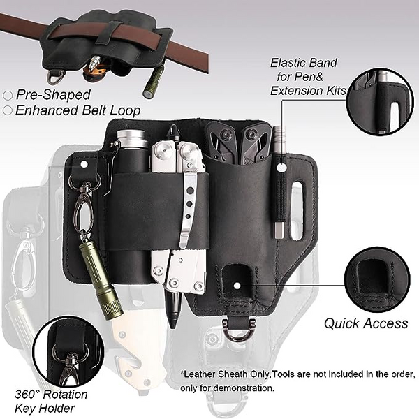EDC Leather Belt Pouch