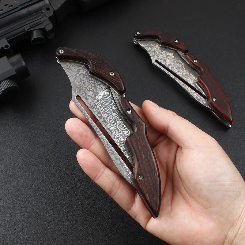 TitanTrail Damascus Lock Knife