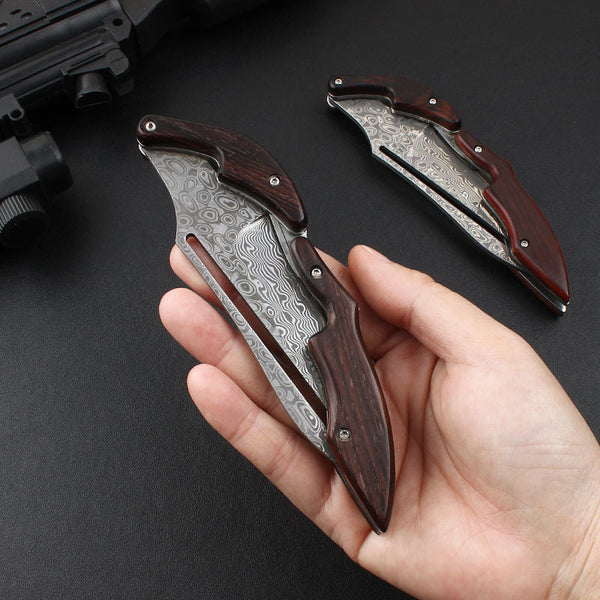 TitanTrail Damascus Lock Knife