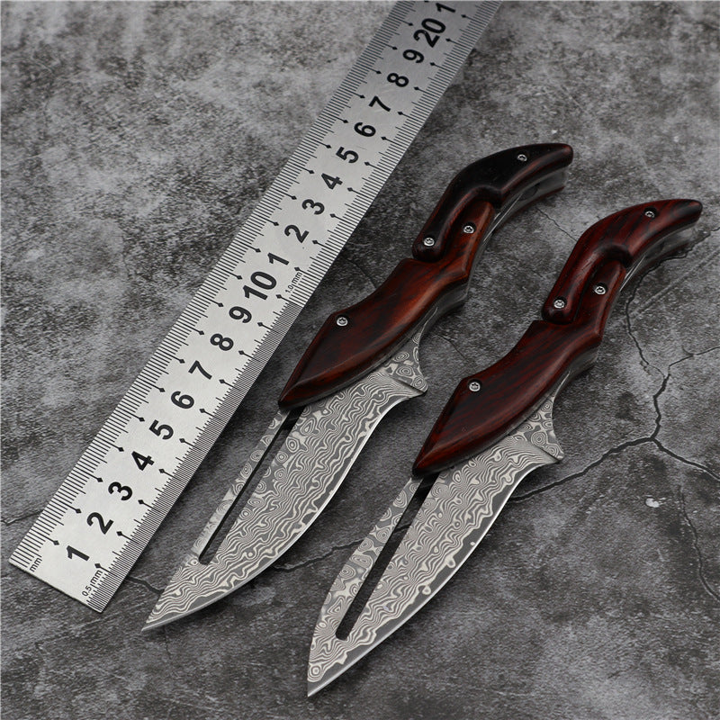 TitanTrail Damascus Lock Knife