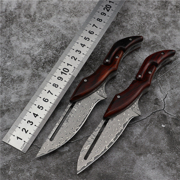 TitanTrail Damascus Lock Knife