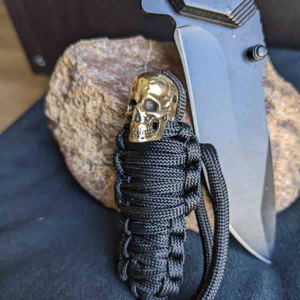 Keychain Mummy Brass Skull