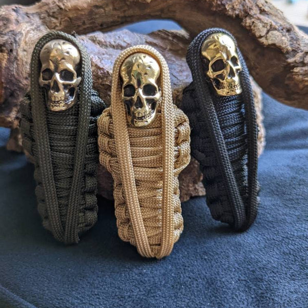 Keychain Mummy Brass Skull