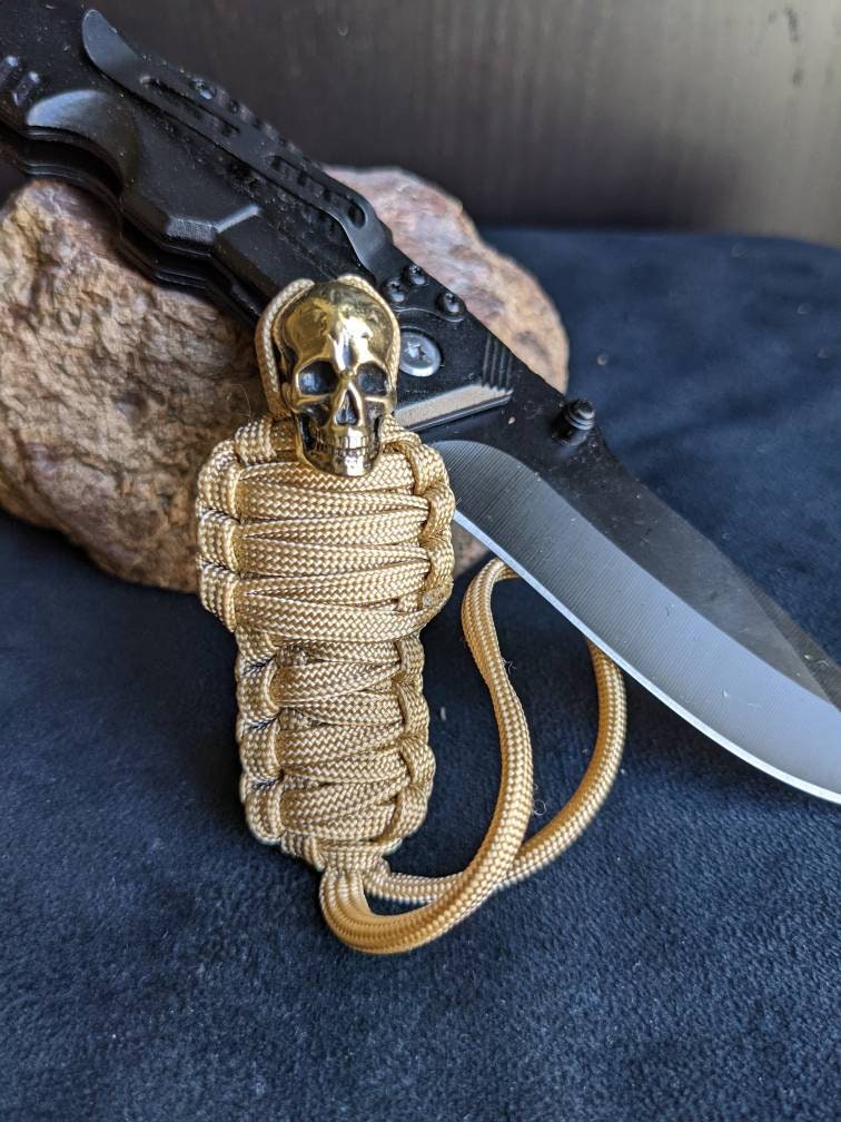 Keychain Mummy Brass Skull