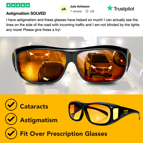 Headlight Glasses Night Vision Clarity