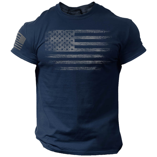 USA Patriotic Flag Men T Shirt