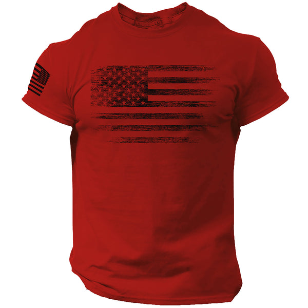 USA Patriotic Flag Men T Shirt