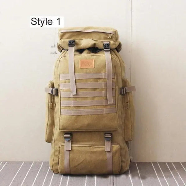 EDC4lifePro™ 60L Large Tactical Canvas Backpack- Tactical travel backpack 60l