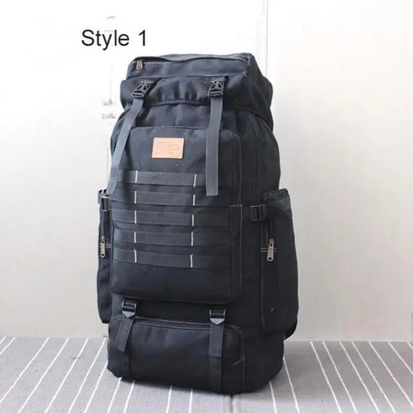 EDC4lifePro™ 60L Large Tactical Canvas Backpack- Tactical travel backpack 60l