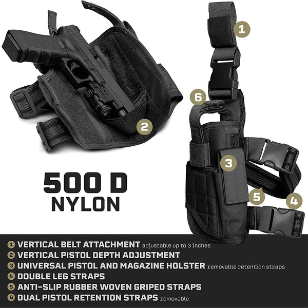 2TAC Universal Drop Leg Holster