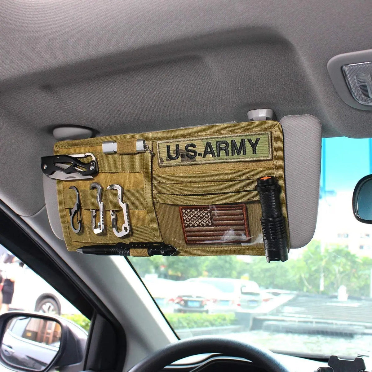 Molle Sun Visor Panel Organizer EDC4Life