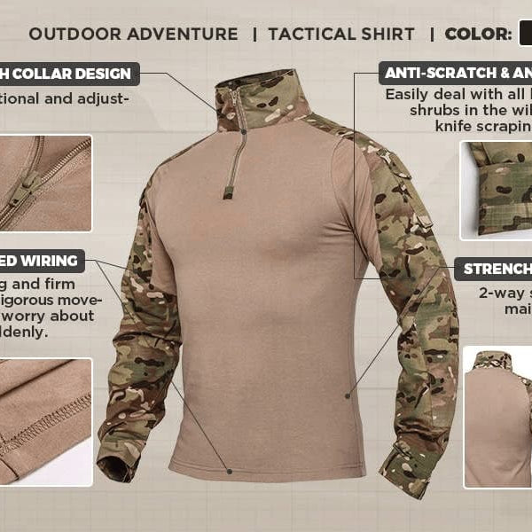 2Tac Tactical Combat Airsoft Military Shirt