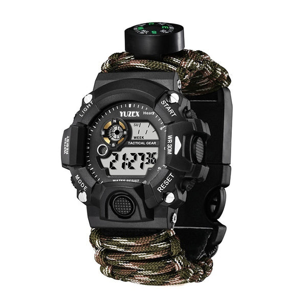 Multifunctional Waterproof Watch Survival Survival Whistle Compass