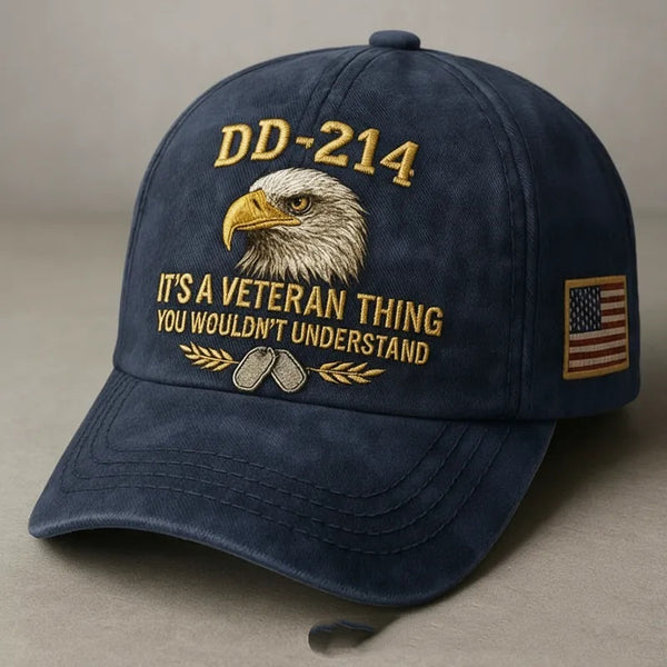 DD-214 VETERAN EMBROIDERED CAP