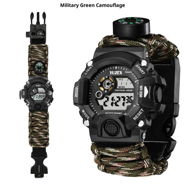 Multifunctional Waterproof Watch Survival Survival Whistle Compass