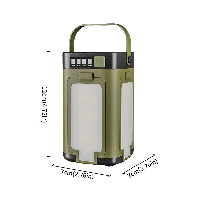 Multifunctional Four-leaf Folding Belt Solar Energy Camping Lights