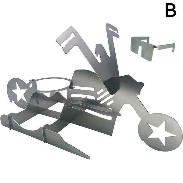 Chicken Stand Beer Funny American Motorcycle BBQ Steel Rack Tools