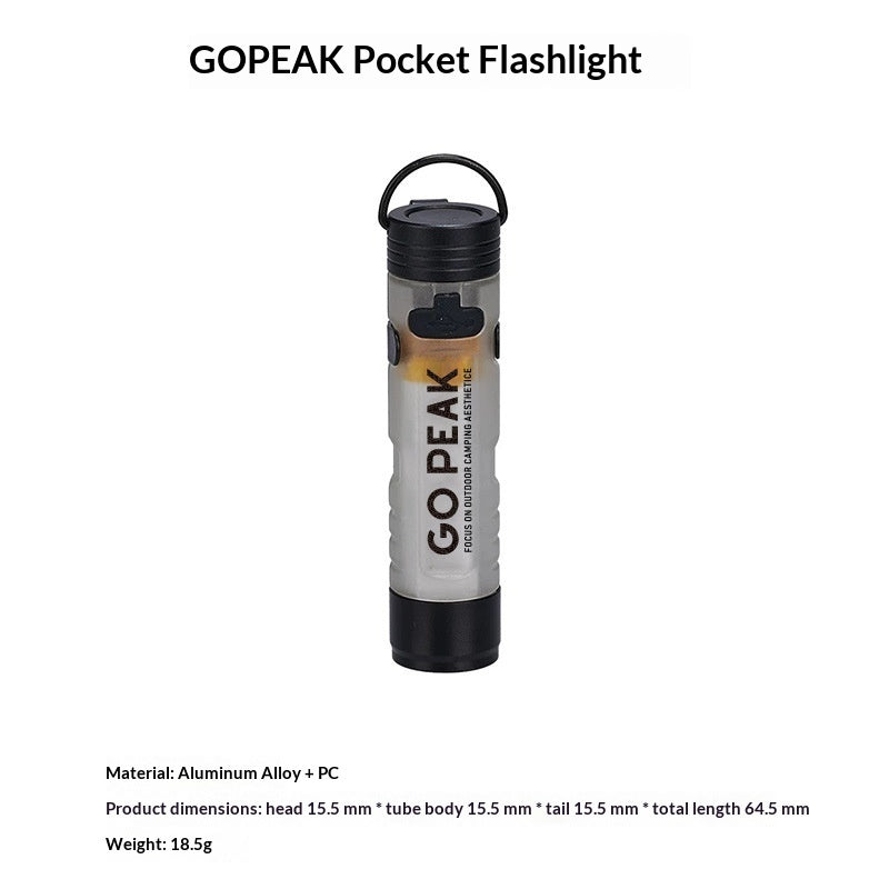 Outdoor High-Intensity Flashlight With KC Certification Charging Magnetic Hook