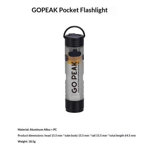 Outdoor High-Intensity Flashlight With KC Certification Charging Magnetic Hook