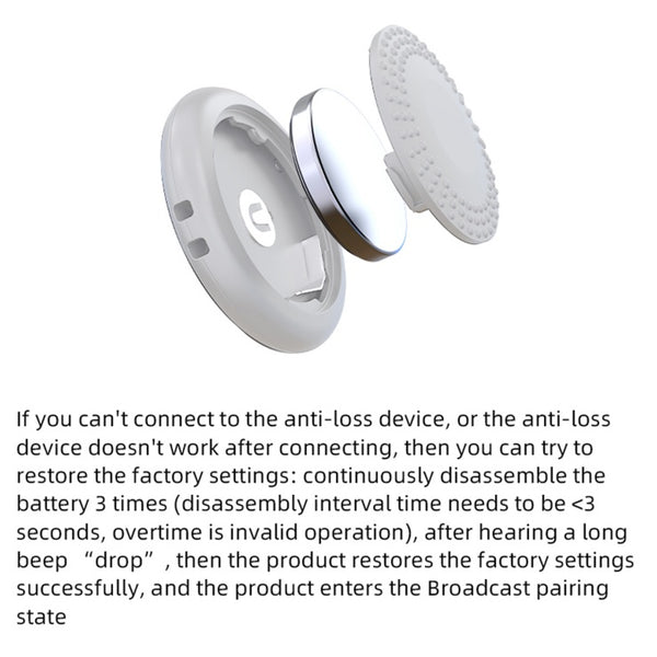 Compatible With IPad, IPhone, Remote Camera Control And Alarm Anti-lost Device, Suitable For Keys, Wallets, Pets, Luggage