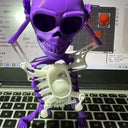  Purple white