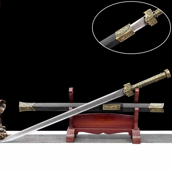 Glorious Sword Genuine Real Sword Manganese Steel Forged Han Style Sword Military Service Commemoration Sword Souvenir