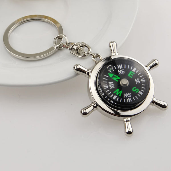 Creative Rudder Compass Key Chain