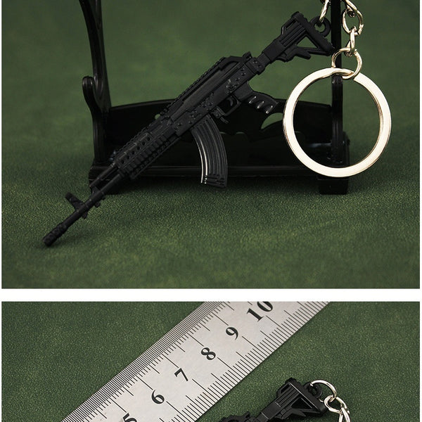 Mini Weapon Keychain M762 Toy Gun Model Ornament