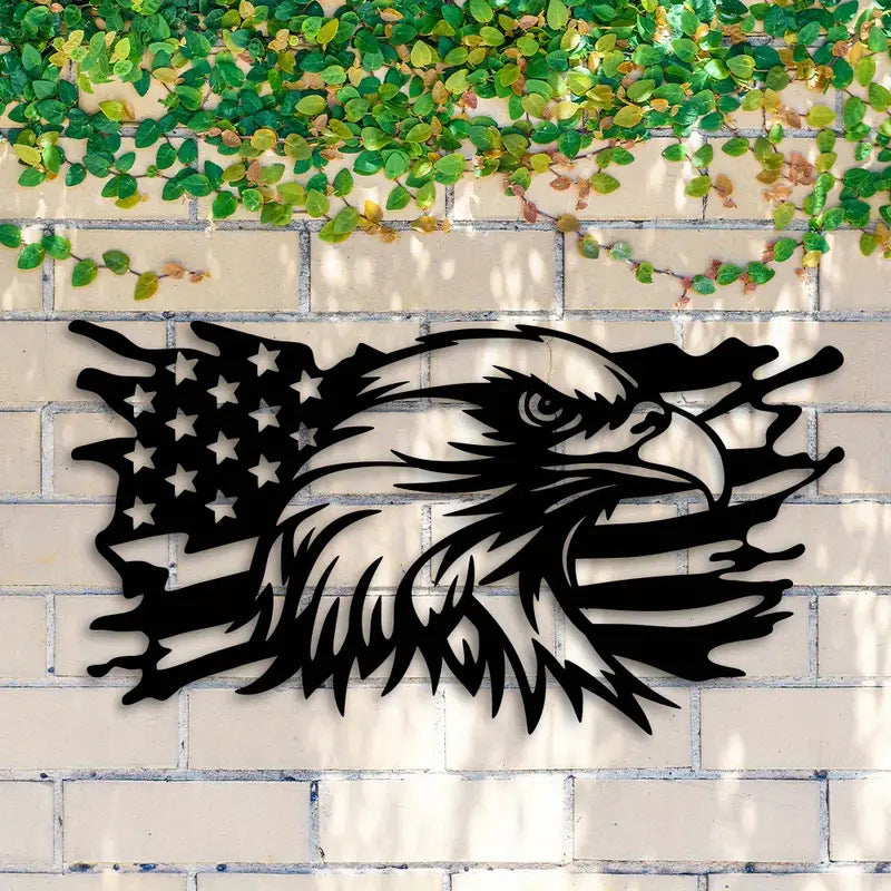 American Independence Day Decorative Metal Eagle Flag