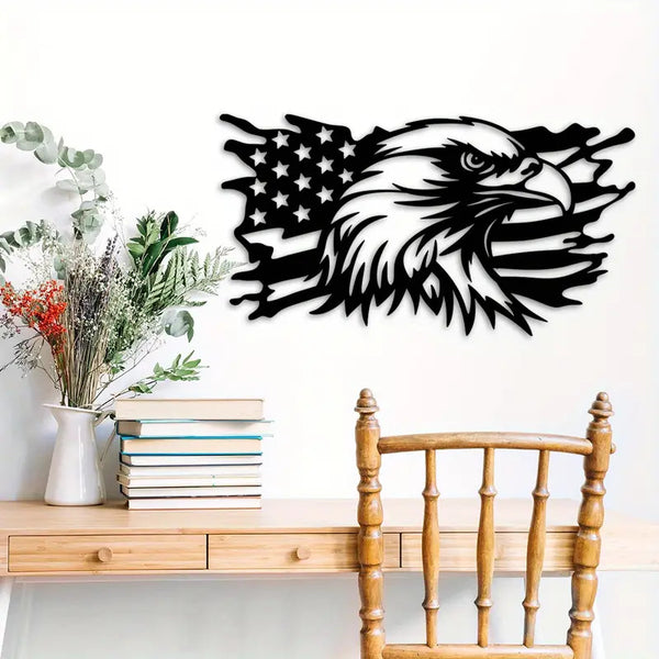 American Independence Day Decorative Metal Eagle Flag