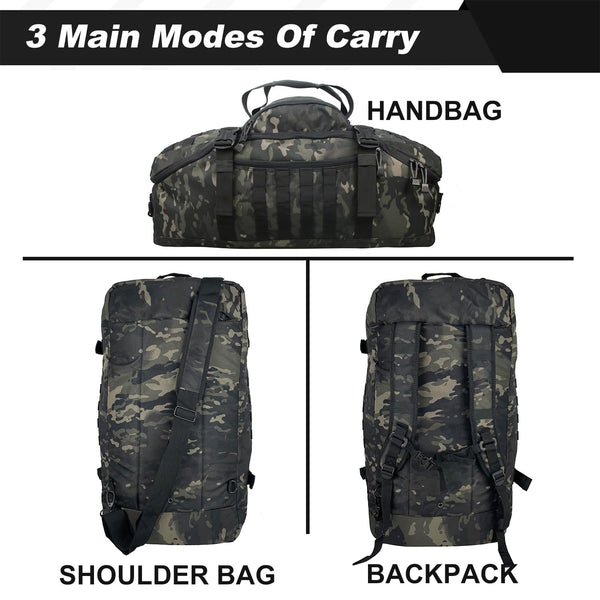 3 In 1 Military Backpack Travel Duffle Bag