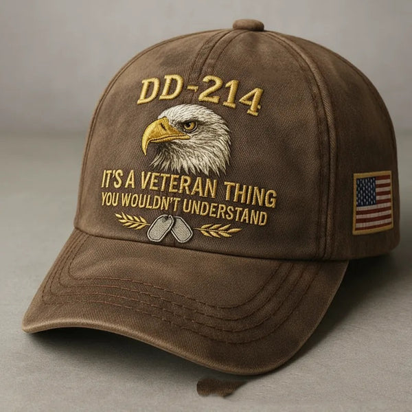 DD-214 VETERAN EMBROIDERED CAP