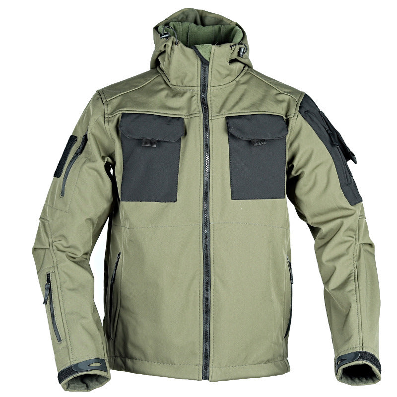 Tactical Soft Shell Jacket Windbreaker Waterproof