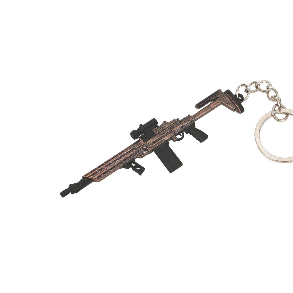 Mini MK14 Shooter Rifle Keychain Pendant