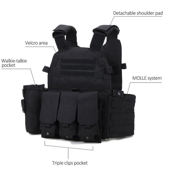 Military Vest Hunting Tactical Plate Carrier Vest
