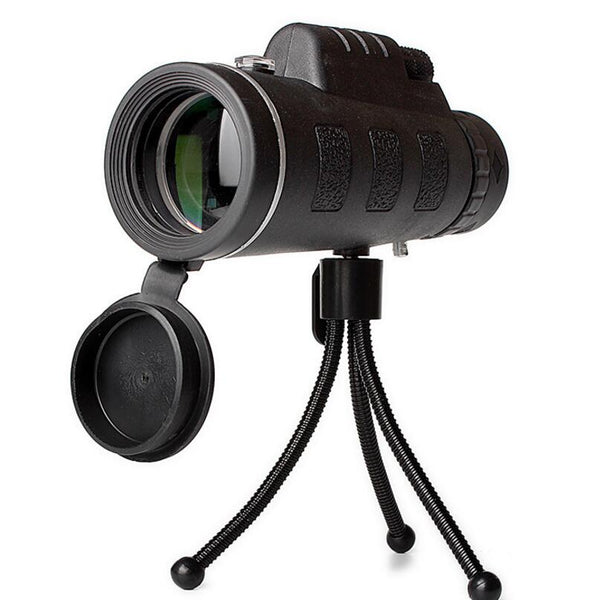 Compatible with Apple, Monocular Telescope Zoom Scope with Compass Phone Clip Tripod