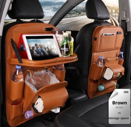 Multifunction Leather Car Storage Bag
