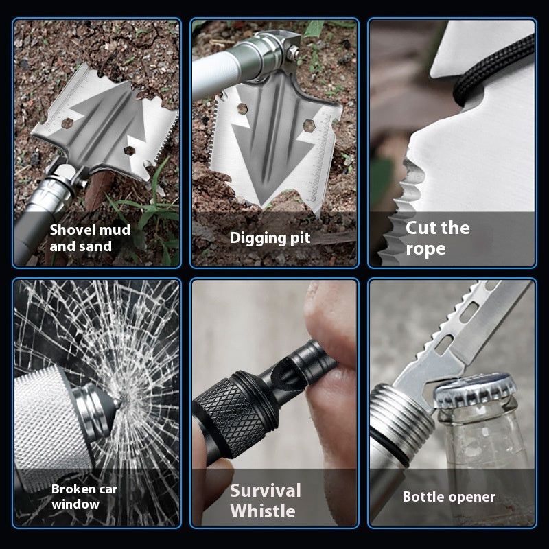 Outdoor Engineering Shovel Folding Multifunctional Camping Equipment
