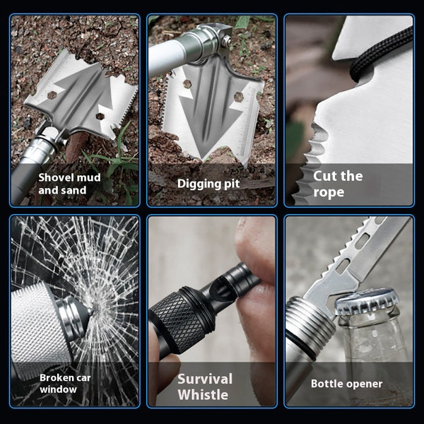 Outdoor Engineering Shovel Folding Multifunctional Camping Equipment