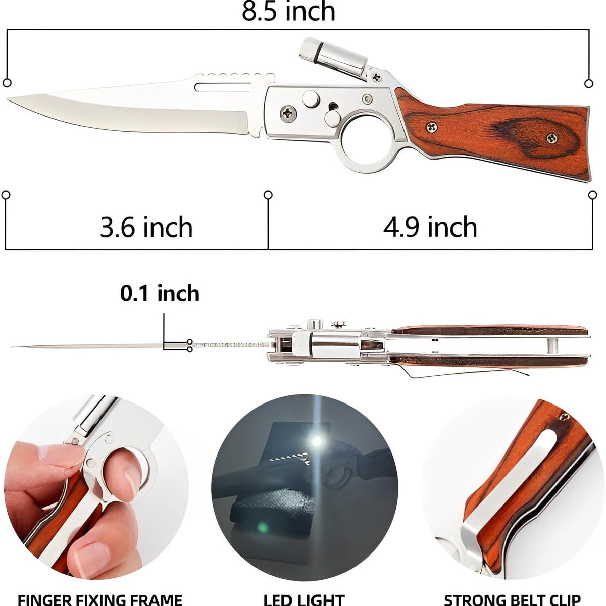 AK47 Flipper Pocket Knife