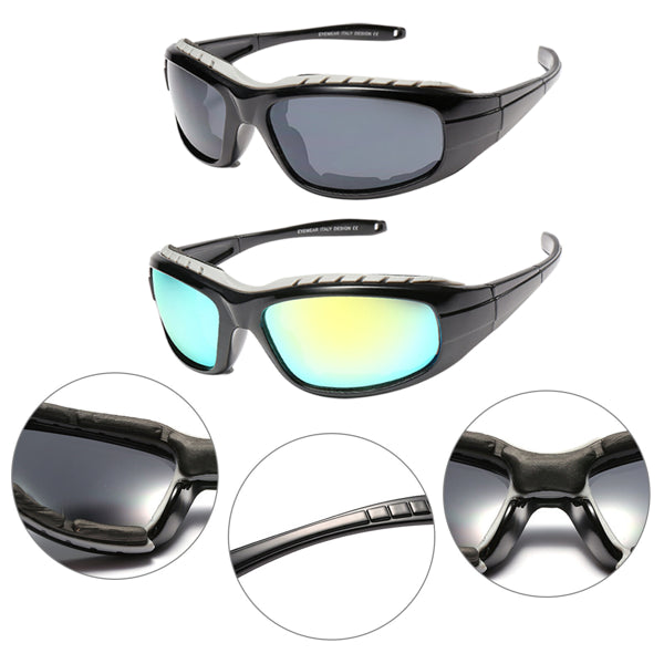 2 Pair Motorcycle Riding Glasses Wind ResistantProtection Goggles