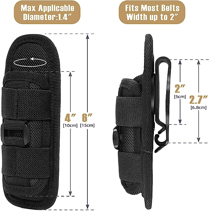 Tactical Flashlight Pouch Holster