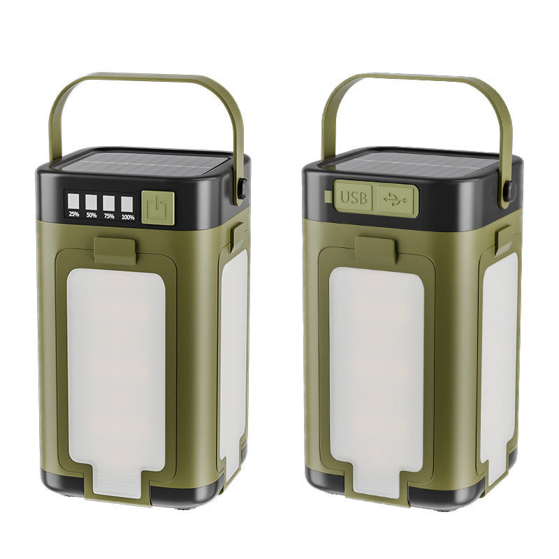 Multifunctional Four-leaf Folding Belt Solar Energy Camping Lights