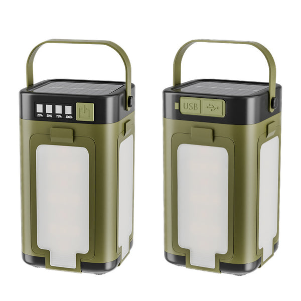 Multifunctional Four-leaf Folding Belt Solar Energy Camping Lights