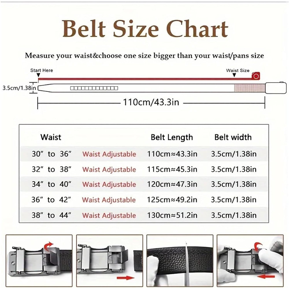 Men's Automatic Cowhide Belt
